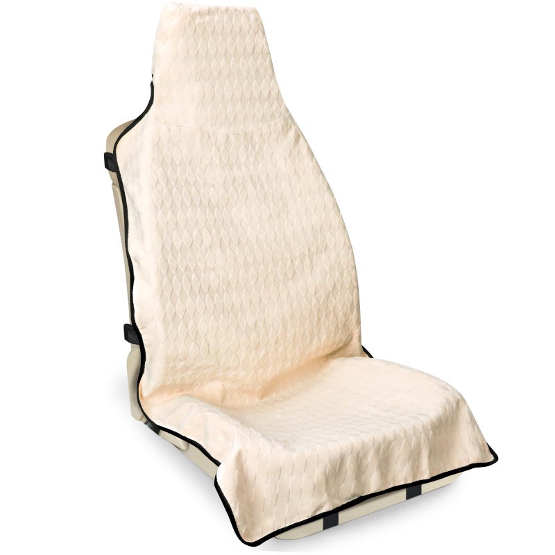 DREAMANIA Waterproof Seat Cover Towel  Premium Sweat Carseat Protector  Perfect for Universal Anti-Slip Car Truck SUV Seat  Great for Surfing Yoga Gym Workout  Black - Image 1